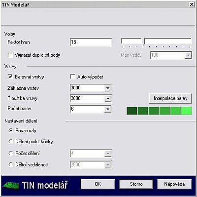 Modelování terénu ve SPIRITu TIN Modelář Modelování terénu ve SPIRITu TIN Modelář