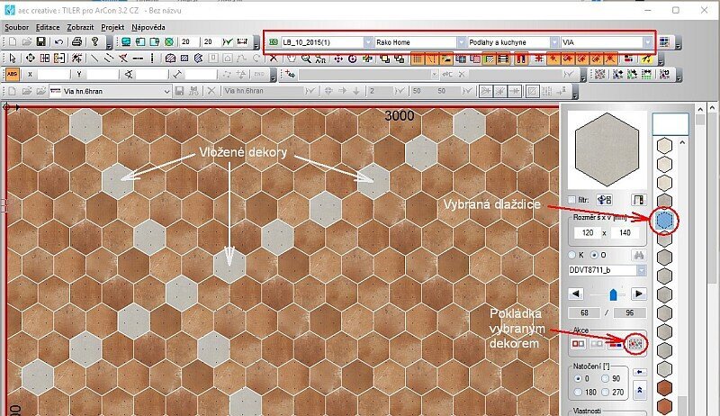 Tiler – Dlaždice 6-hran vzory Tiler – Dlaždice 6-hran vzory